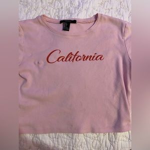 forever 21 pink crop top